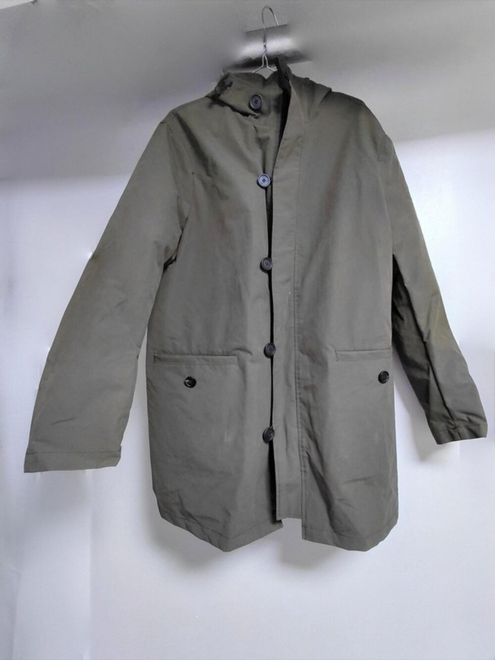 Armani Jean| Army Green Raincoat with Hood